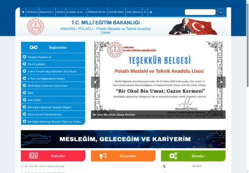 Polatlı Mesleki ve Teknik Anadolu Lisesi - ANKARA / POLATLI