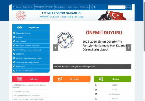 Polatlı TOBB Fen Lisesi - ANKARA / POLATLI