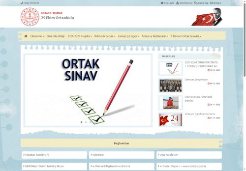 29 Ekim Ortaokulu - ANKARA / MAMAK