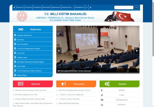Batıkent Şehit Demet Sezen Kız Anadolu İmam Hatip Lisesi - ANKARA / YENİMAHALLE