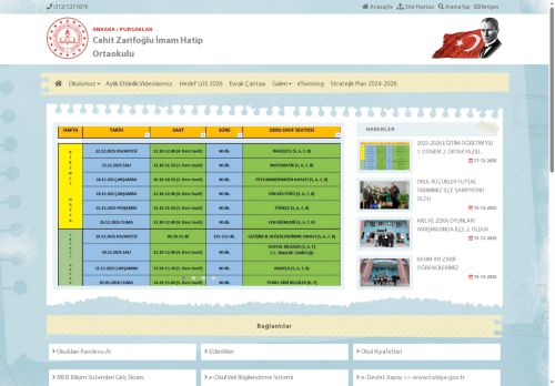 Cahit Zarifoğlu İmam Hatip Ortaokulu - ANKARA / PURSAKLAR
