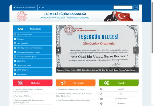 Gümüşoluk Ortaokulu - ANKARA / PURSAKLAR