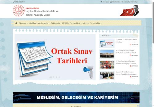 Layika Akbilek Kız Mesleki ve Teknik Anadolu Lisesi - ANKARA / SİNCAN