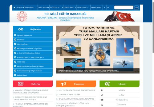 Sincan Ali Semerkandi İmam Hatip Ortaokulu - ANKARA / SİNCAN