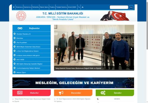 Yenikent Ahmet Çiçek Mesleki ve Teknik Anadolu Lisesi - ANKARA / SİNCAN