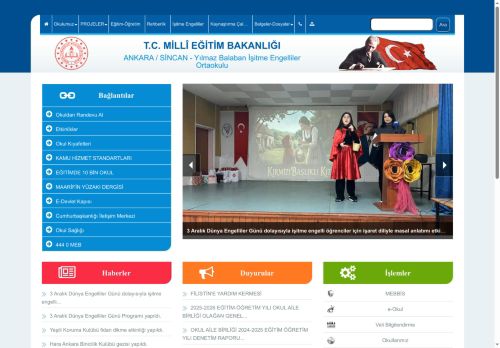 Yılmaz Balaban İşitme Engelliler Ortaokulu - ANKARA / SİNCAN