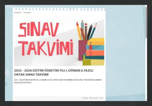 Yunus Emre Anadolu İmam Hatip Lisesi - ANKARA / SİNCAN