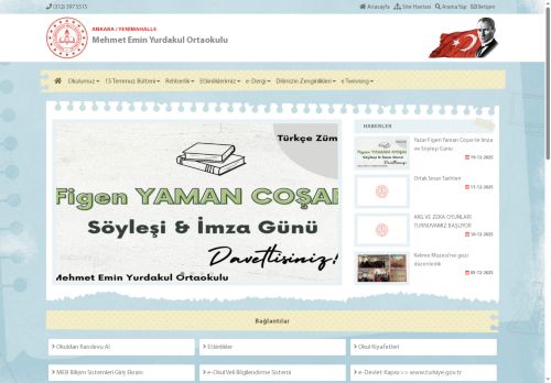 Mehmet Emin Yurdakul Ortaokulu - ANKARA / YENİMAHALLE