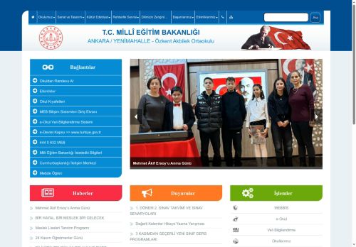 Özkent Akbilek Ortaokulu - ANKARA / YENİMAHALLE