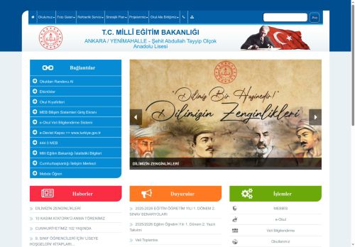 Şehit Abdullah Tayyip Olçok Anadolu Lisesi - ANKARA / YENİMAHALLE