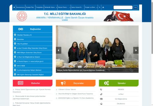 Şehit Semih Özcan Anadolu Lisesi - ANKARA / YENİMAHALLE