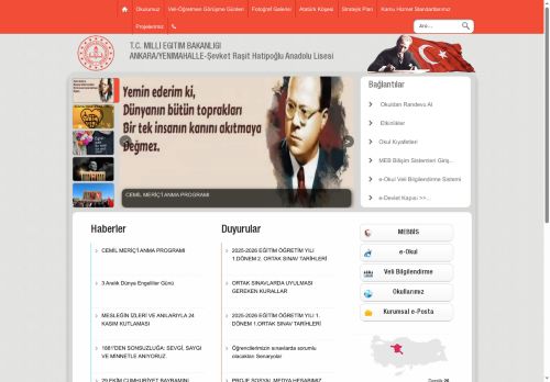 Şevket Raşit Hatipoğlu Anadolu Lisesi - ANKARA / YENİMAHALLE