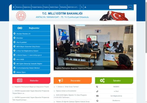 75. Yıl Cumhuriyet Ortaokulu - ANTALYA / MANAVGAT