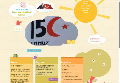 Taşlıca Ahmet Hamdi Akseki Ortaokulu - ANTALYA / AKSEKİ