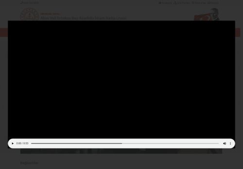 Aksu Vali Ertokuş Bey Anadolu İmam Hatip Lisesi - ANTALYA / AKSU