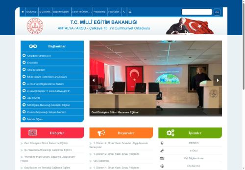 Çalkaya 75. Yıl Cumhuriyet Ortaokulu - ANTALYA / AKSU