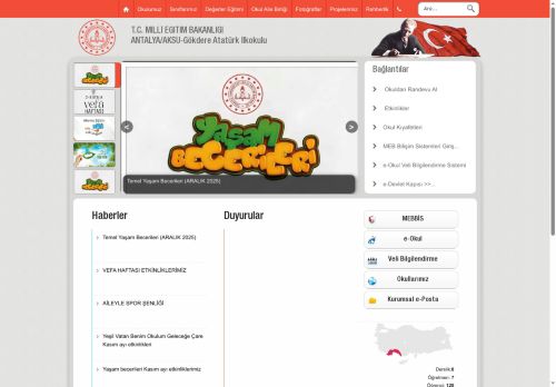 Gökdere Atatürk İlkokulu - ANTALYA / AKSU