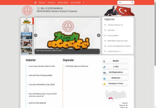 Gökdere Atatürk Ortaokulu - ANTALYA / AKSU