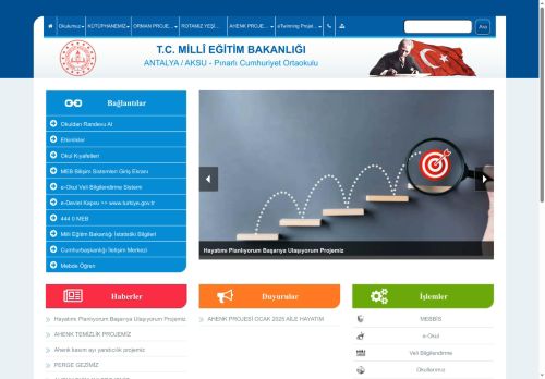 Pınarlı Cumhuriyet Ortaokulu - ANTALYA / AKSU