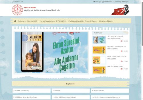 Yeşilyurt Şehit Adem Ovar İlkokulu - ANTALYA / FİNİKE