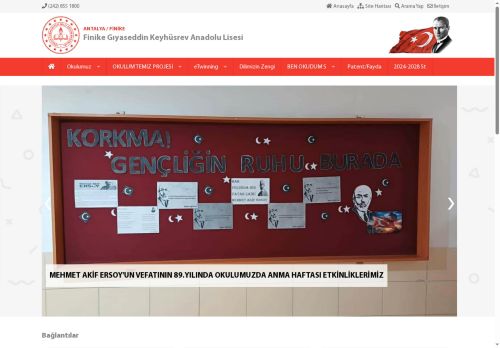 Finike Gıyaseddin Keyhüsrev Anadolu Lisesi - ANTALYA / FİNİKE