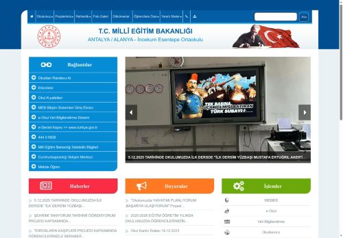 İncekum Esentepe Ortaokulu - ANTALYA / ALANYA