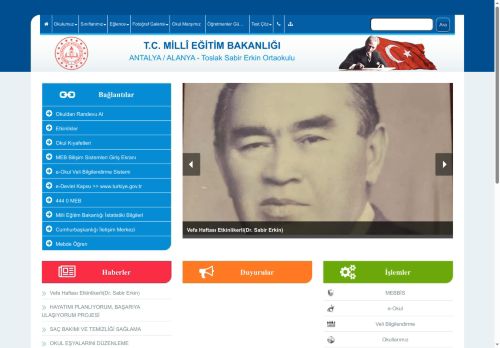 Toslak Sabir Erkin Ortaokulu - ANTALYA / ALANYA