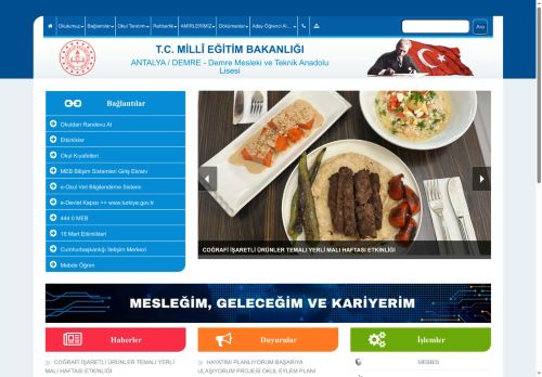 Demre Mesleki ve Teknik Anadolu Lisesi - ANTALYA / DEMRE