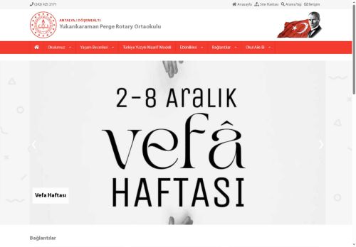 Yukarıkaraman Perge Rotary Ortaokulu - ANTALYA / DÖŞEMEALTI