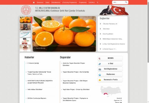 Eskihisar Şehit Nuri Çavdar Ortaokulu - ANTALYA / ELMALI