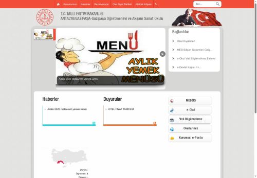 Gazipaşa Öğretmenevi ve Akşam Sanat Okulu - ANTALYA / GAZİPAŞA