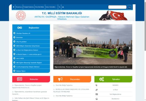 Yakacık Mehmet Oğuz Galadran Ortaokulu - ANTALYA / GAZİPAŞA