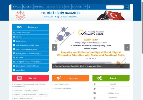 Çavdır Ortaokulu - ANTALYA / KAŞ