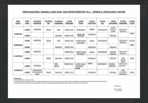 Emin Kasapoğlu Çok Programlı Anadolu Lisesi - ANTALYA / KAŞ