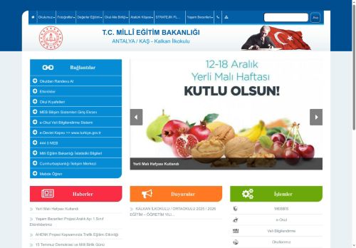 Kalkan İlkokulu - ANTALYA / KAŞ