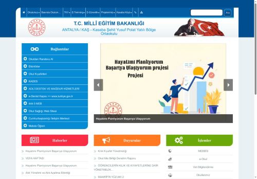 Kasaba Şehit Yusuf Polat Yatılı Bölge Ortaokulu - ANTALYA / KAŞ