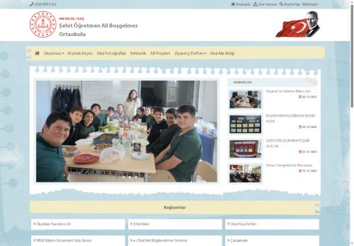 Şehit Öğretmen Ali Boşgelmez Ortaokulu - ANTALYA / KAŞ