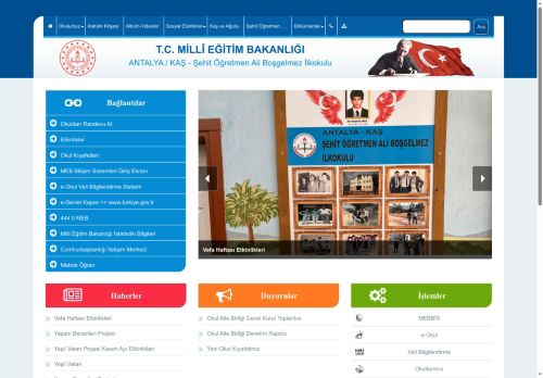 Şehit Öğretmen Ali Boşgelmez İlkokulu - ANTALYA / KAŞ