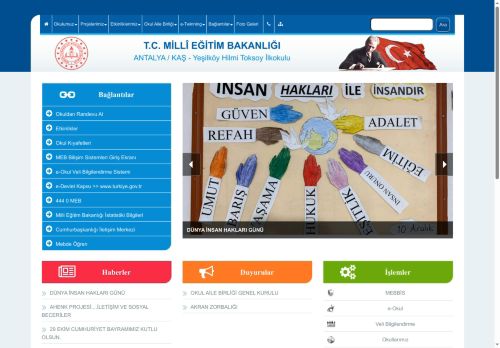 Yeşilköy Hilmi Toksoy İlkokulu - ANTALYA / KAŞ