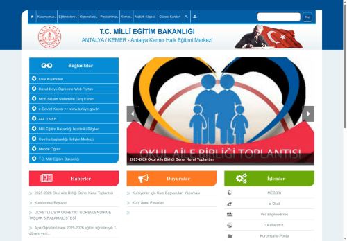 Antalya Kemer Halk Eğitimi Merkezi - ANTALYA / KEMER