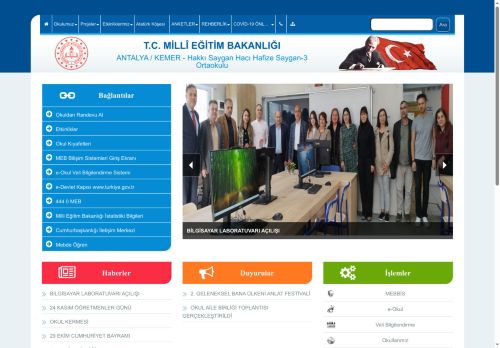 Hakkı Saygan Hacı Hafize Saygan-3 Ortaokulu - ANTALYA / KEMER