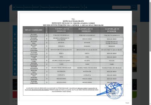 Hızır Reis Ticaret Mesleki ve Teknik Anadolu Lisesi - ANTALYA / KEPEZ
