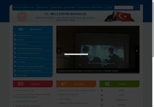 Hacı Ekrem-Şerife Yazaroğlu Anadolu İmam Hatip Lisesi - ANTALYA / KEPEZ