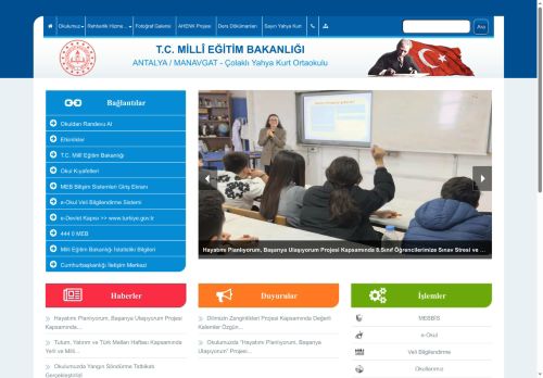 Çolaklı Yahya Kurt Ortaokulu - ANTALYA / MANAVGAT