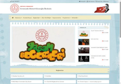 Evrenseki Ahmet Köseoğlu İlkokulu - ANTALYA / MANAVGAT
