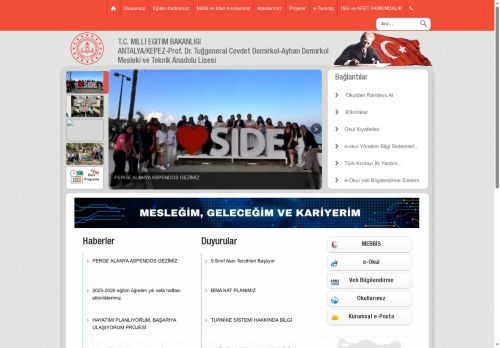 Prof. Dr. Tuğgeneral Cevdet Demirkol-Ayhan Demirkol Mesleki ve Teknik Anadolu Lisesi - ANTALYA / KEPEZ