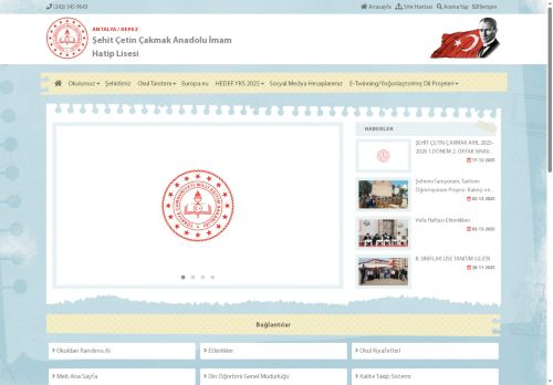 Şehit Çetin Çakmak Anadolu İmam Hatip Lisesi - ANTALYA / KEPEZ