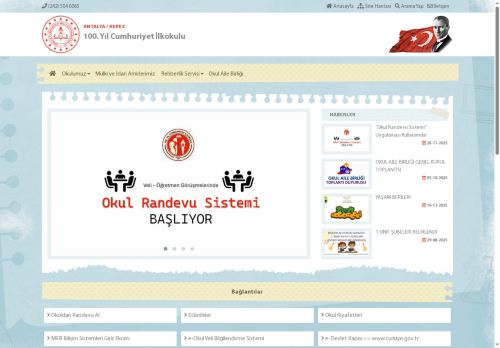 100. Yıl Cumhuriyet İlkokulu - ANTALYA / KEPEZ