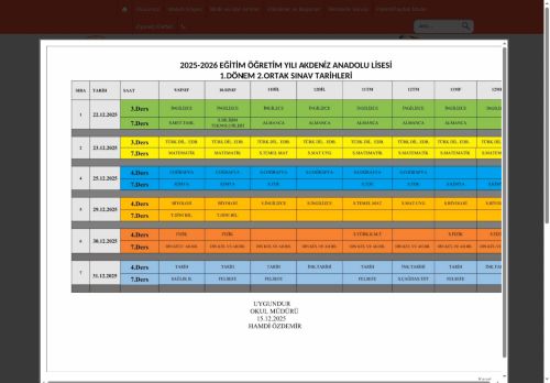 Akdeniz Anadolu Lisesi - ANTALYA / KONYAALTI