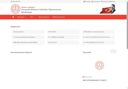 Konyaaltı Mehmet Zeki Balcı Öğretmenevi Müdürlüğü - ANTALYA / KONYAALTI